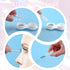FEISEDY Contact Lens Case, Portable Fashion Contacts Lens Box with Mirror, Tweezers Remover Tool & Solution Bottle for