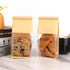 Kosotody 50 Pack Window,3.9x3.1x8.2 Inches Small Bakery Bags with Brown Kraft Paper Bakery Bag with Tin Tie Tab Lock