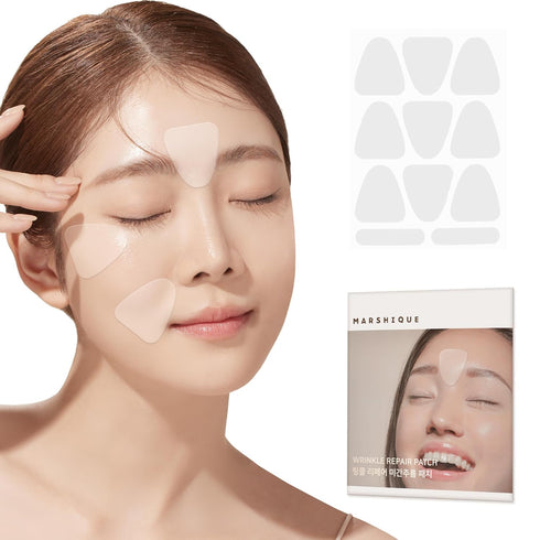 Wrinkle Repair Patches for Frown Lines, Smile Lines, Forehead Lines, Non-Invasive Smoothers for Face Wrinkles