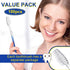 Patelai 100 Pcs Individually Wrapped Soft Bristle Disposable Travel Toothbrushes for Adults, Kids, Hotels (Blue)