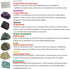 SeeuFun 7Pcs Set Energy Crystals for Money and Success Manifestation Raw Crystals of Selenite,Green