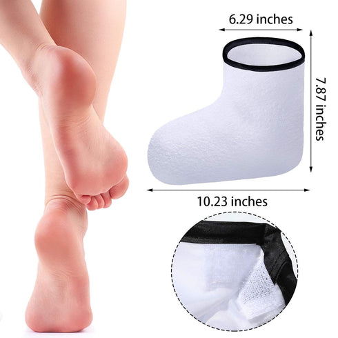 Paraffin Wax Mitts for Hand and Feet - Terry Cloth Booties Essential Oil Gloves for Hand Foot Care Spa Pedicure