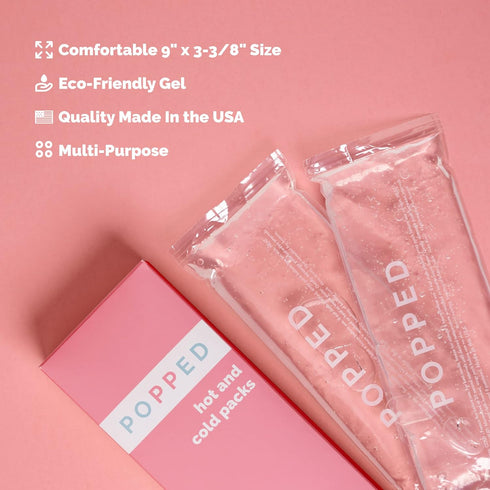 Reusable Hot and Cold Packs | Gel Pack for Pain Relief, Hemorrhoids, Cramping after Birth | Perineal Ice Packs (2 count)