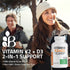 Bronson Vitamin K2 (MK7) with D3 | 60 Capsules - Non-GMO Formula | 5000 IU Vitamin D3 & 90 mcg Vitamin K2 MK-7
