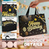 Sipthene 13 1 Black Birthday Gift Bag with Tissue Paper and Greeting Card, Happy Birthday Gift Bags for Party, Hot Foil