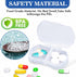 4PCS Pill Case for Purse, Small Portable Travel Daily Pill Organizer AM & PM Mini Vitamin Box Supplement Holder