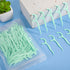 600 Count Dental Floss Picks, Bulk Non-Breakable Flossers for Adults, Family Pack Travel (Light Green)