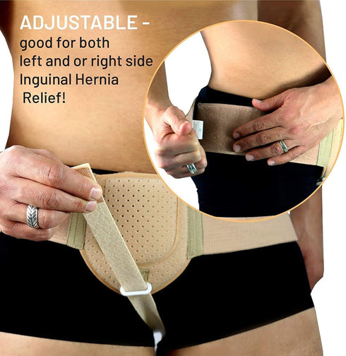 Everyday Medical Hernia Guard I Inguinal Hernia Belt for Men, Adjustable Waist Strap, LARGE/XLARGE