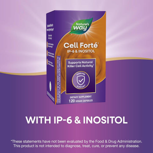 IP-6 Immune 120 (Packaging Nature's Way Cell Fort & Inositol Support Supplement with Calcium, Phosphorus