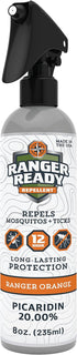 Ranger Ready Picaridin Insect Repellent, Ranger Orange Scent - DEET-Free Tick and Mosquito Bug Spray (8 Oz.)