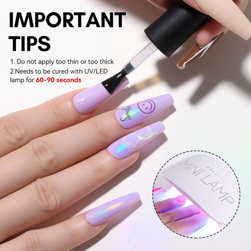 Makartt Matte Gel Top Coat 10ml, Soak Off No Wipe Long-Lasting Finish for Nail Art