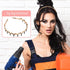 Syhood 6 Pieces Zigzag Headbands for Women, Wave Shape Plastic Hair Accessory, Shark Tooth Comb Hairbands (Chic Pattern)