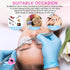 NXJ INFILILA Glue Rings for Eyelash Extensions, 100PCS Disposable Heart Shape Makeup Plastic Cups for Lashes