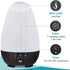 HealthSmart Essential Oil Diffuser, 500ML Tank, Cool Mist Humidifier, Aromatherapy, 7 LED Light Colors, White