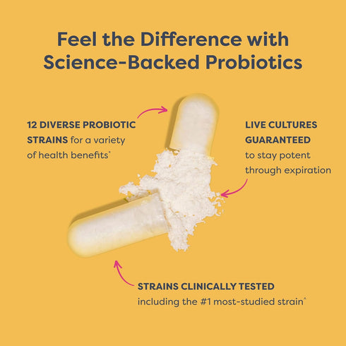 Extra Care Digestive Probiotic Capsules, 50 Billion CFU, Daily Supplement Renew Life, 30 Count