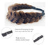TOECWEGR Synthetic Hair Braided Headband - Classic Wide Strands Wedding Fluffy Braids Wig Band for Women