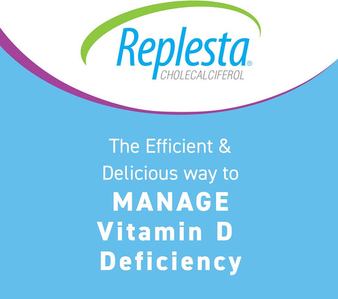 Replesta NX 14,000 IU Vitamin D3 Cholecalciferol, Once-Weekly Chewable Wafer, 8 Tablets