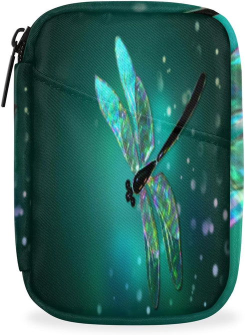 Honeybaby Shine Dragonfly Pill Case Bag Portable Weekly Pill Organizer Travel Pill Organizer
