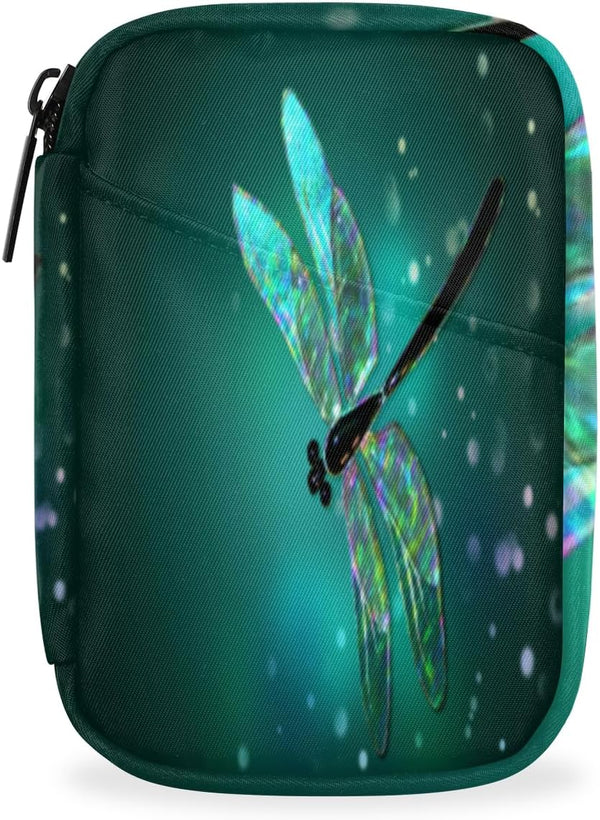 Honeybaby Shine Dragonfly Pill Case Bag Portable Weekly Pill Organizer Travel Pill Organizer