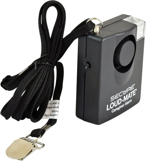 Loud-Mate 120 dB Pull-Cord Chair, Wheelchair, Bed Alarm for Elderly Adults - Chair Alarms and Fall Prevention for Elderly Dementia Patients - Batteries Included