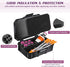VEEVIIY 3/10/30 ml Peptide Case for Fridge, Room for Syringes and Skin Prep Wipes, Vial Holder, lid is Lined