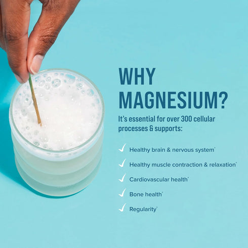 Natural Vitality Calm - Magnesium Citrate Anti-Stress Drink Mix Powder, Gluten Free, Vegan, 16 oz