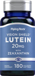 Piping Rock Lutein and Zeaxanthin Supplements, 20mg, 180 Softgels, Non-GMO, Gluten Free