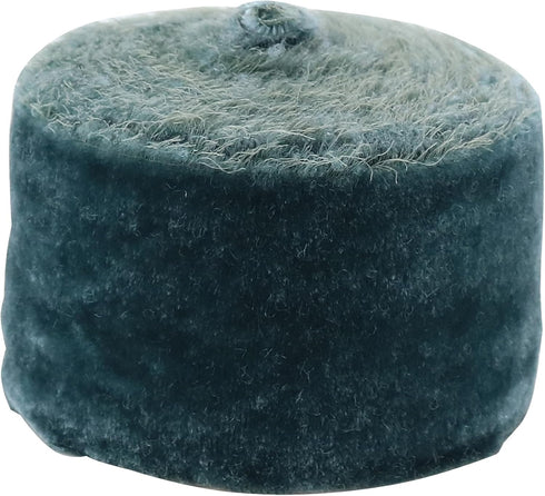 Dusty Blue Velvet Ribbon 2 Inch x 3 Yards Frayed Edge Silk Velvet Ribbon Hand Torn Blue Ribbon with Raw Edge for Bridal Bouquet, Invitations, Wedding, Vow Books, Gift Basket, Hair Bows by MAYREEL