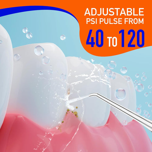 Portable Cordless Water Flosser, Rechargeable Dental Flosser with 1500 mAh Battery, 4 Modes
