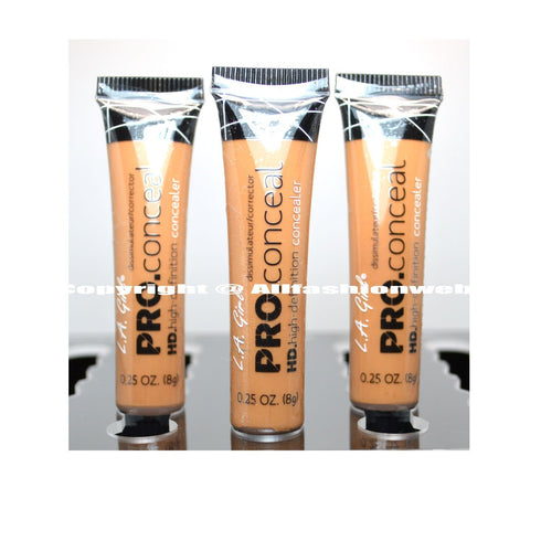 L.A. Girl Pro Concealer x GC983 Fawn HD Liquid, 0.75 Ounce, Assortment, Pack of 3