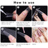 INFELING Clear Coffin Nail Tips - 500pcs Half Cover Ballerina French Nail Tips with Box for Acrylic Nails