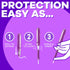 Pack 3 (28 count pack) Tampax Pocket Radiant Compact Plastic Tampons, with LeakGuard Braid, Regular Absorbency