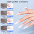 MIZHSE 100ML Nail Builder Gel Kit, Clear Hard Gel Builder for Nails, LED Nail Lamp, Nail Brush, for Salon & Home DIY