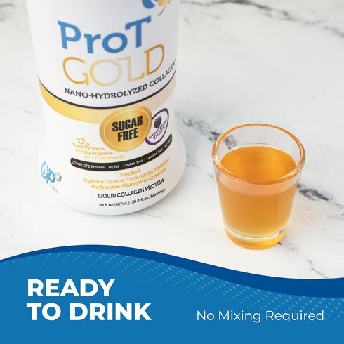Berry Sugar Free Liquid Protein Shot - 16oz Anti Aging, Boosts Immunity, Trusted by 4,000+ Medical Facilities