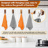 -Pack 50, 16"X12" FIXSMITH Microfiber Cleaning Cloth of Highly Absorbent Cleaning Rags(Grey&Orange), All Purpose