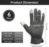 Segbeauty 6 Pairs Cotton Gloves, Touchscreen Hand Moisturizing Gloves for Women, Non-Slip Overnight Lotion Gloves