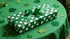 ZRLABL 30x394 Inches, St. Patrick's Day Wrapping Paper Roll, Green and White Clover Pattern, Premium Paper, Reversible