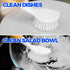 Holikme 3 Pack Dish Brush Set with Bamboo Handle, Kitchen Scrub Brush for Cleaning Dish, Pasta Plate, Salad Bowl, Scrubber with Soft Bristles, Blanco