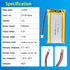 123464 3.7V Lipo Battery 2800mAh Rechargeable Lithium Polymer Pack with JST PH2.0mm Connector for Devices