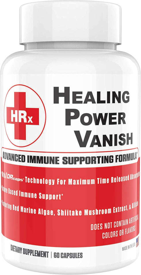 Herp Rescue Healing Power Vanish, Immune Support for Women, Mushroom Supplement, 60 Capsules