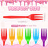 Tioncy 360 Pcs Rainbow Disposable Plastic Forks Colorful Disposable Cutlery Neon Plastic Forks Forks for Picnics Party Restaurant Outdoor Events (Red Orange Yellow Green Blue Purple) by Tioncy