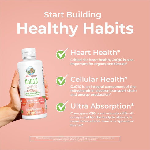 MaryRuth Organics Liquid Vitamin - Coenzyme Q10 for Heart Health and Immune Support - Vegan Non-GMO, 7.6 Fl Oz, 45