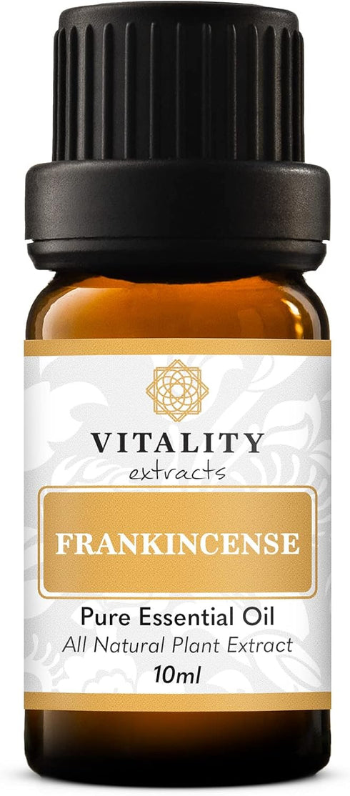 Vitality Extracts Frankincense Essential Oil - 10ml - Natural Calm & Stress Relief for Skin Care & Yoga