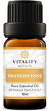 Vitality Extracts Frankincense Essential Oil - 10ml - Natural Calm & Stress Relief for Skin Care & Yoga