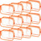 Weewooday 12 Pieces Clear Cosmetics Bag, Waterproof Makeup Bag for Vacation Bathroom, Portable Zippered Organizer