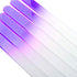 SIUSIO 30 Pack Professional Czech Crystal Glass Nail Files | Buffer Manicure Tools Kit Set Gradient Rainbow Color