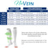 NuVein Surgical Stockings, 18 mmHg Recovery Support, Medical Unisex Fit, Knee High, Open Toe, White, 3X-Large