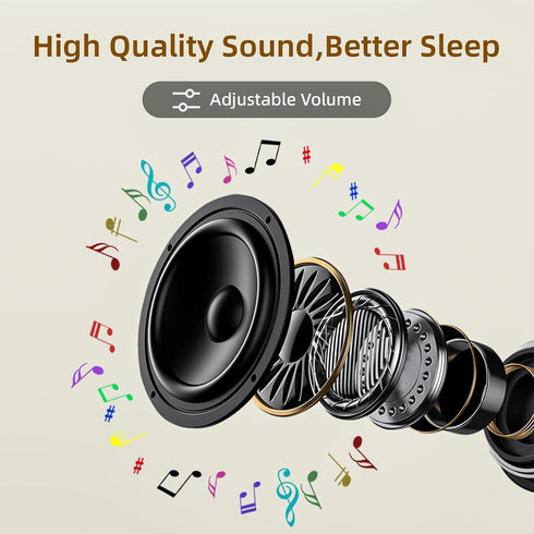 PYJCLYRA 16 3 3 30 Magnetic Portable White Noise Machine with Soothing Sounds Night Lights Sleep Timers Memory