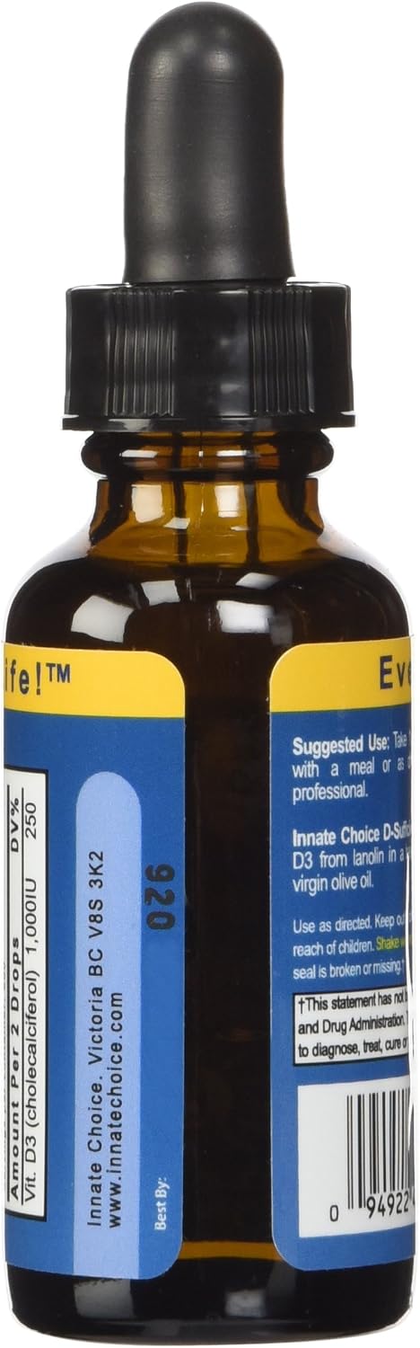 Innate Choice D3, 1 D Sufficiency Liquid Vitamin Fluid Ounce