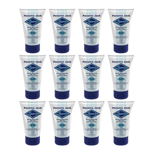 Panama Jack Sport Sunscreen Lotion - SPF 100, Broad Spectrum Protection, Non-Greasy, 3 FL OZ (Pack of 1)